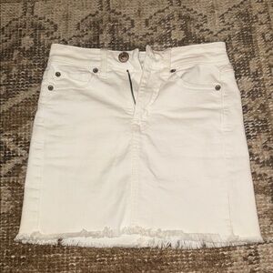 American eagle white Denim Mini Skirt